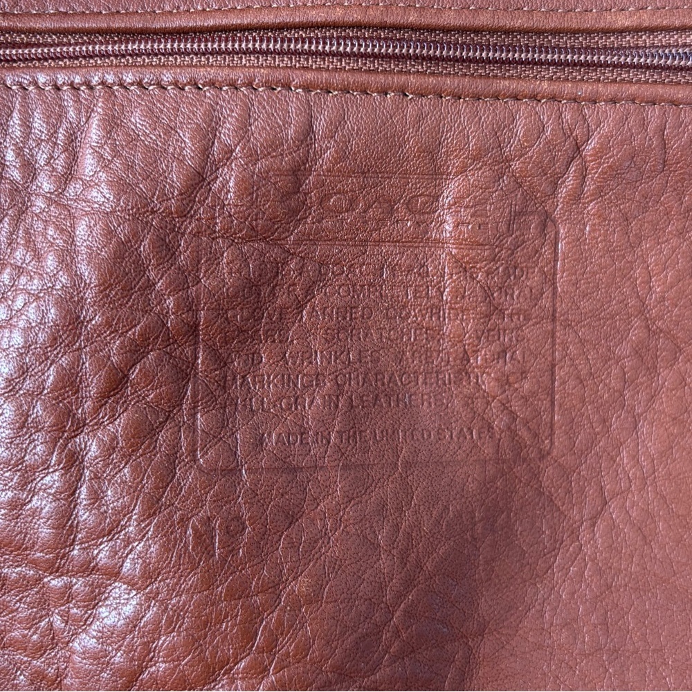 Vintage coach leather crossbody saddle bag 80’s - Picture 7 of 7